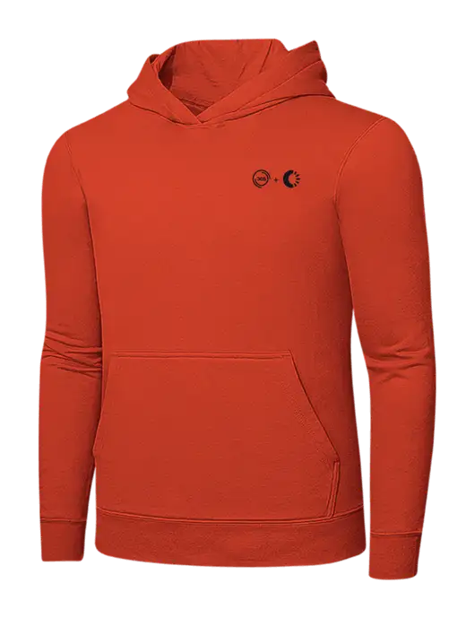 Orange 7.8 oz Ring Spun Hooded Sweatshirt w/365 Cantaloupe Logo