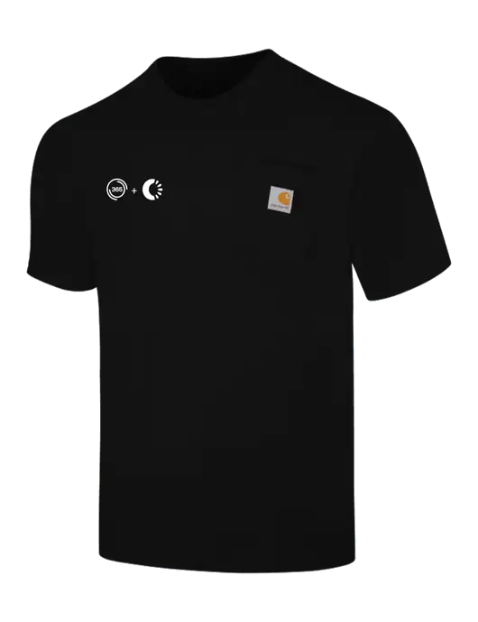 Carhartt Workwear Black Pocket Short Sleeve T-Shirt w/365 Cantaloupe Logo