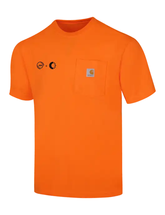 Carhartt Workwear Dark Orange Pocket Short Sleeve T-Shirt w/365 Cantaloupe Logo