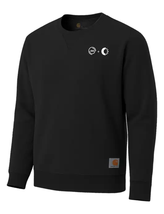 Carhartt Black Midweight Crewneck Sweatshirt w/365 Cantaloupe Logo