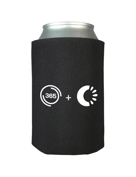 Black Foam Coolie w/365 Cantaloupe Logo