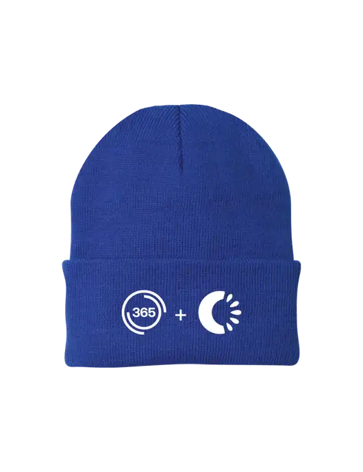 Royal Knit Cap w/365 Cantaloupe Logo
