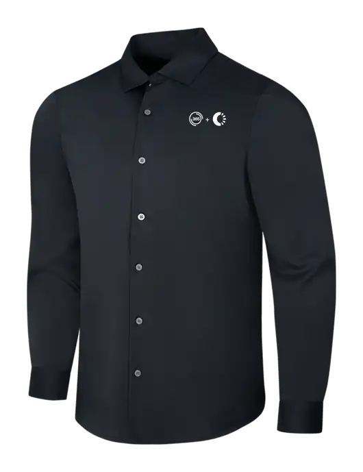 Black City Stretch Shirt w/365 Cantaloupe Logo
