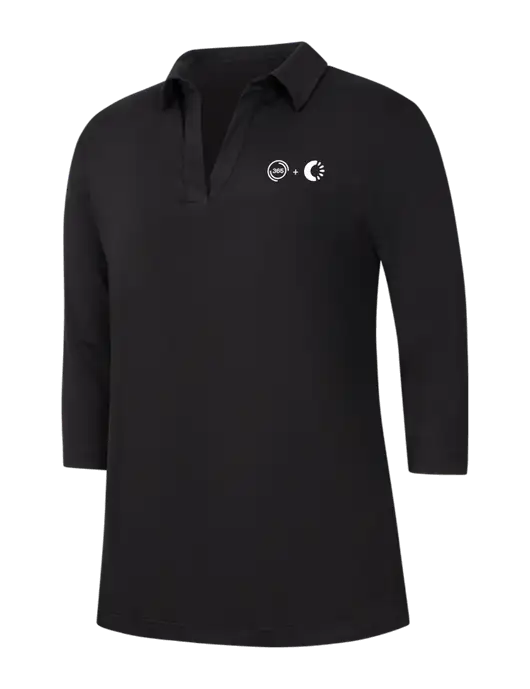 Womens Black Luxe Knit Tunic w/365 Cantaloupe Logo