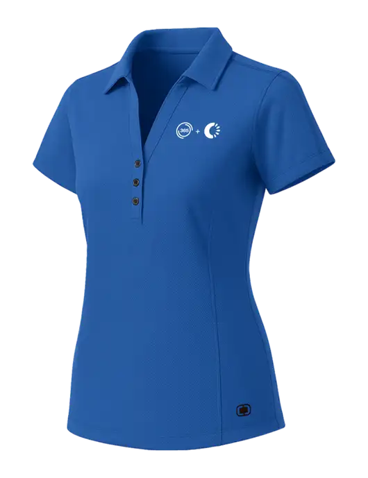 OGIO Womens Royal Blue ONYX Polo w/365 Cantaloupe Logo