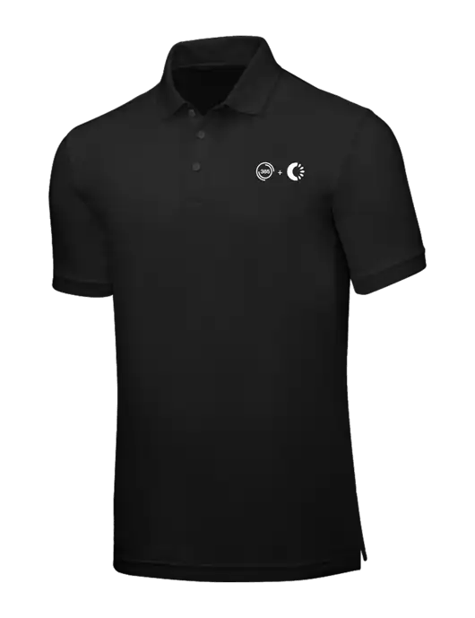 Black Core Classic Pique w/365 Cantaloupe Logo