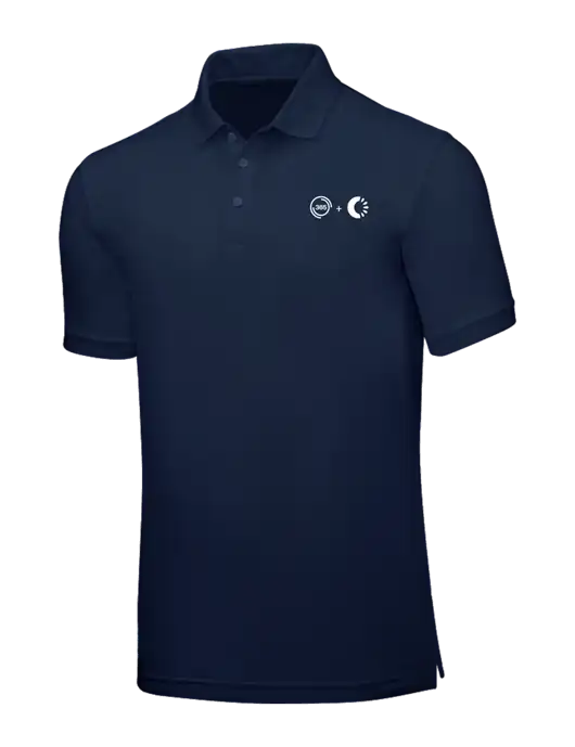 Navy Blue Core Classic Pique w/365 Cantaloupe Logo