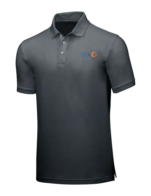Dark Grey Core Classic Pique w/365 Cantaloupe Logo