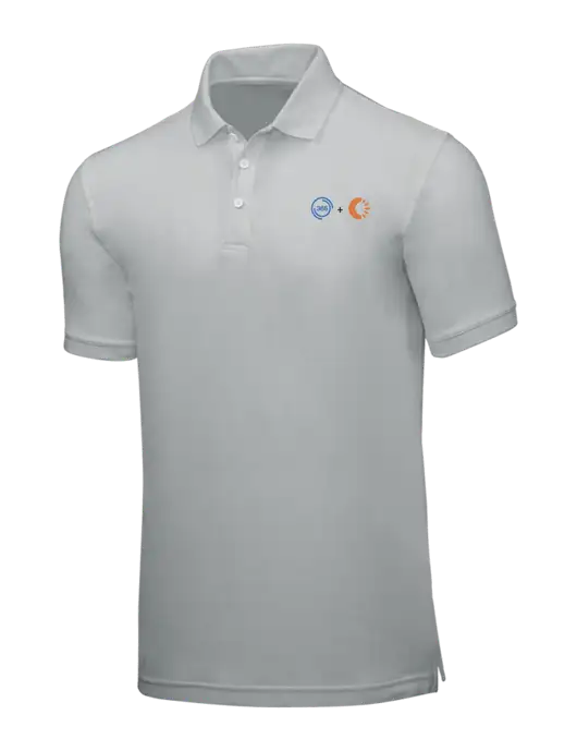 Light Grey Core Classic Pique w/365 Cantaloupe Logo