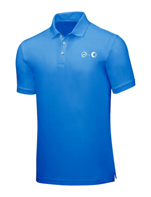 Light Royal Blue Core Classic Pique w/365 Cantaloupe Logo