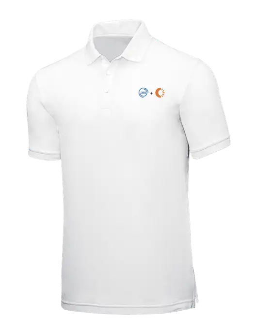 White Core Classic Pique w/365 Cantaloupe Logo