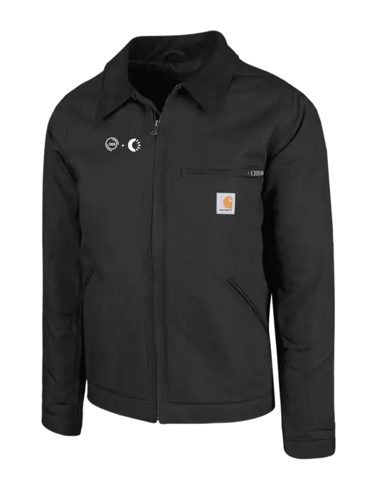 Carhartt Black Duck Detroit Jacket w/365 Cantaloupe Logo