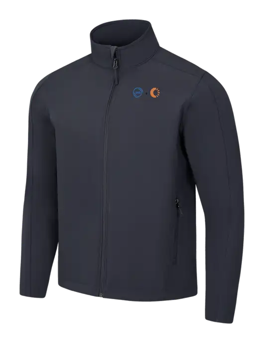 Charcoal Grey Core Soft Shell Jacket w/365 Cantaloupe Logo