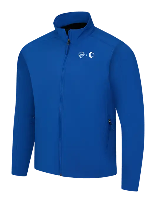 Dark Royal Core Soft Shell Jacket w/365 Cantaloupe Logo