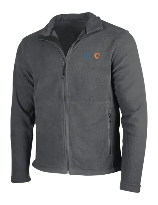 Dark Grey Fleece Jacket w/365 Cantaloupe Logo