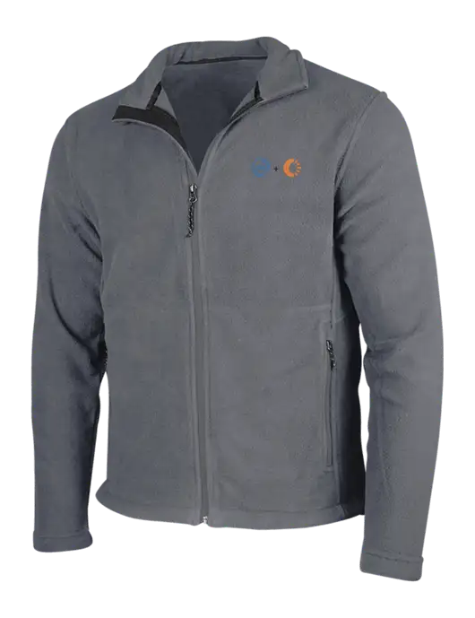 Medium Grey Fleece Jacket w/365 Cantaloupe Logo