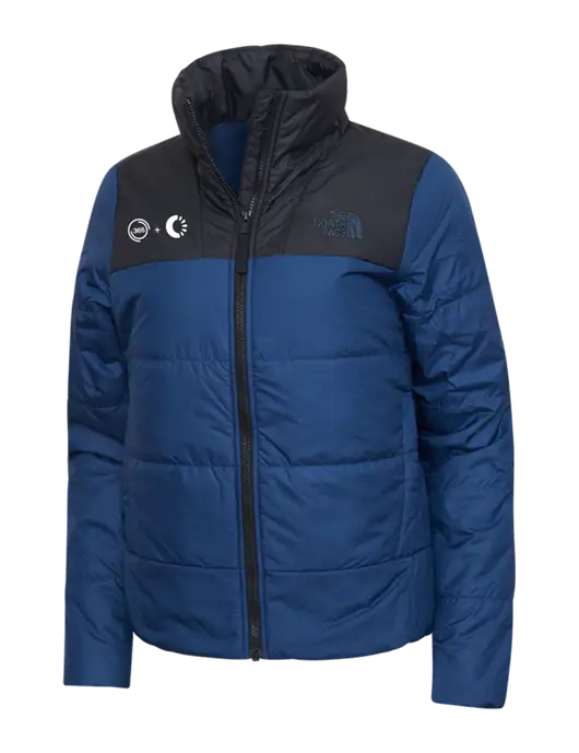 North Face Womens Navy Everyday Insulated Jacket w/365 Cantaloupe Logo