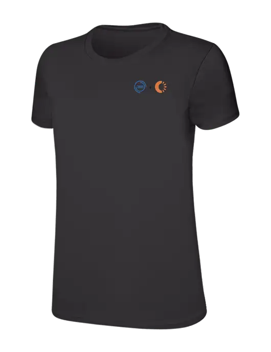 Womens Ring Spun Charcoal 4.5 oz T-Shirt w/365 Cantaloupe Logo