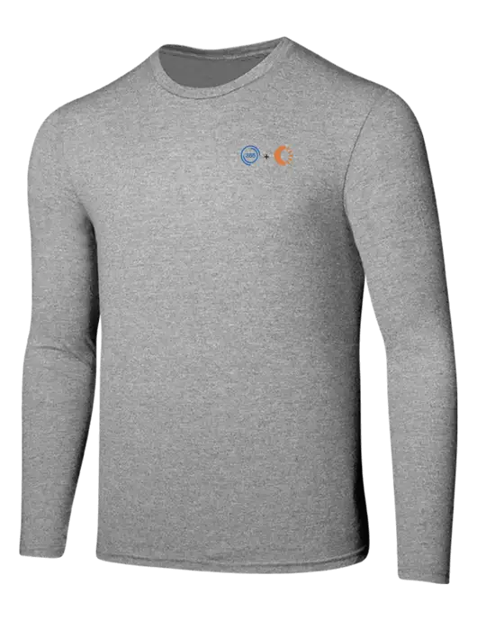 Seriously Soft Light Heathered Grey Long Sleeve T-Shirt w/365 Cantaloupe Logo