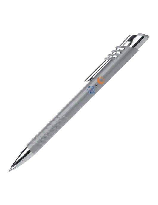 Schirhart Grey Pen - Black Ink w/365 Cantaloupe Logo