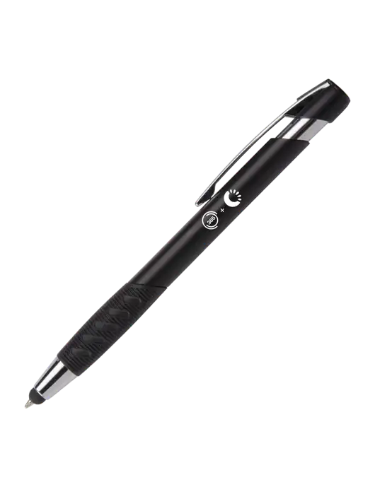 Alize Black Stylus Black Ink Pen w/365 Cantaloupe Logo