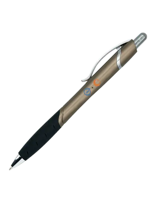 Summerhill Grey Pen - Black Ink w/365 Cantaloupe Logo