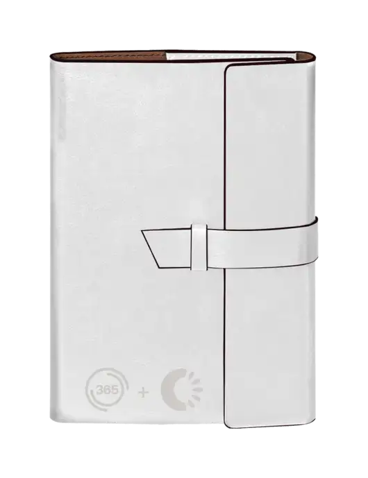 Fabrizio White 6.875 x 9.56 Portfolio w/365 Cantaloupe Logo