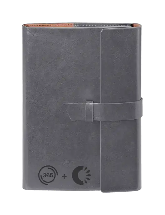 Fabrizio Grey 6.875 x 9.56 Portfolio w/365 Cantaloupe Logo