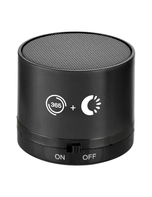Black Cylinder Bluetooth Speaker w/365 Cantaloupe Logo