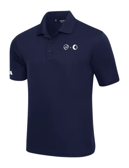 Adidas Navy Basic Sport Polo w/365 Cantaloupe Logo