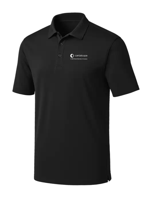 Black Silk Touch Performance Polo w/365 Cantaloupe Logo