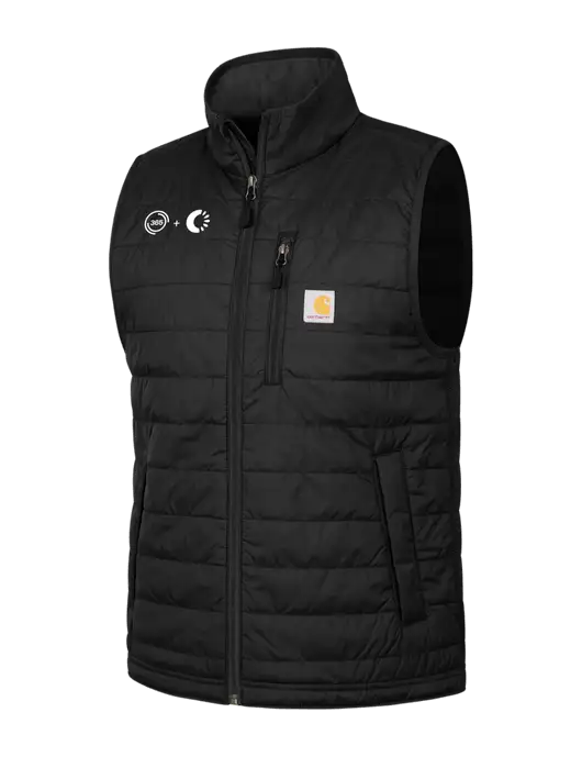 Carhartt Black Gilliam Vest w/365 Cantaloupe Logo