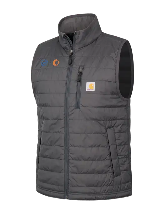 Carhartt Dark Grey Gilliam Vest w/365 Cantaloupe Logo