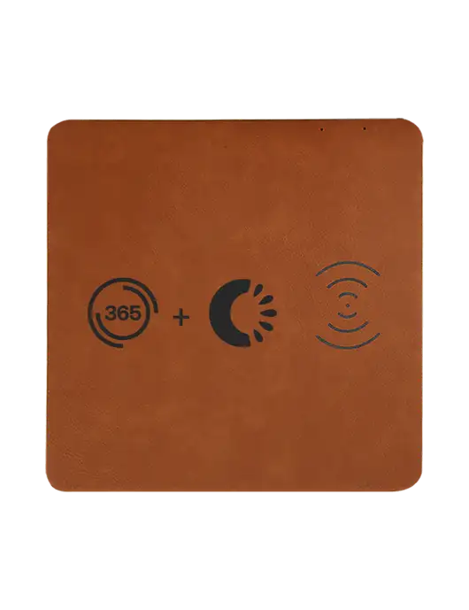 Rawhide Laserable Leatherette Phone Charging Mat w/365 Cantaloupe Logo