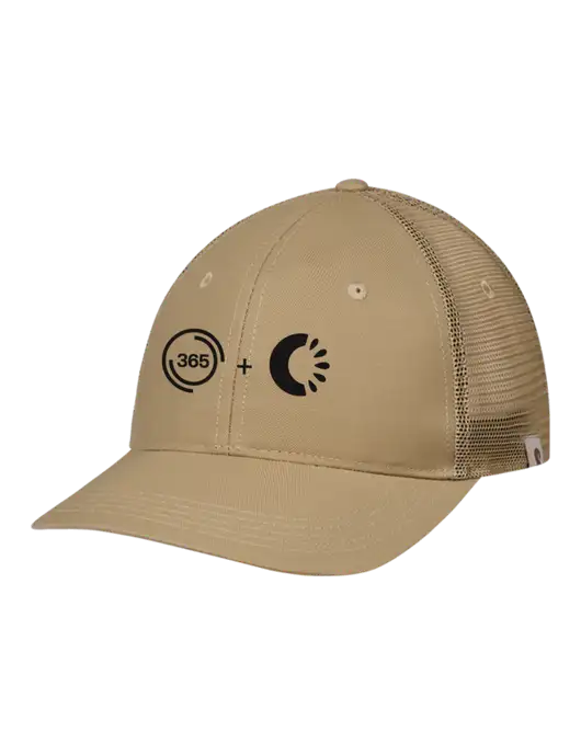 Carhartt Dark Tan Trucker Rugged Pro Series Cap w/365 Cantaloupe Logo