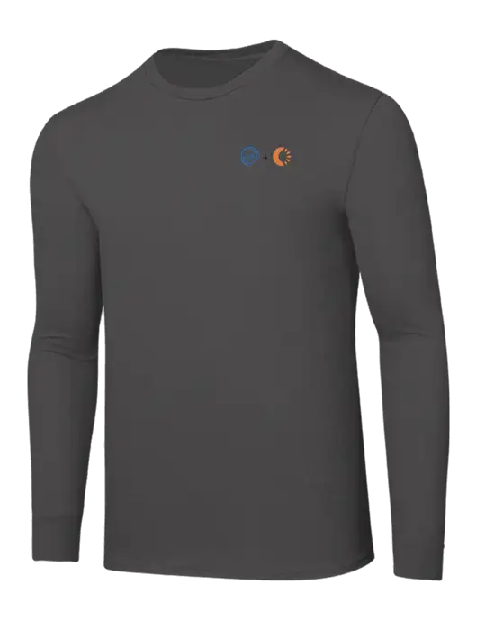Seriously Soft Dark Grey Long Sleeve T-Shirt w/365 Cantaloupe Logo