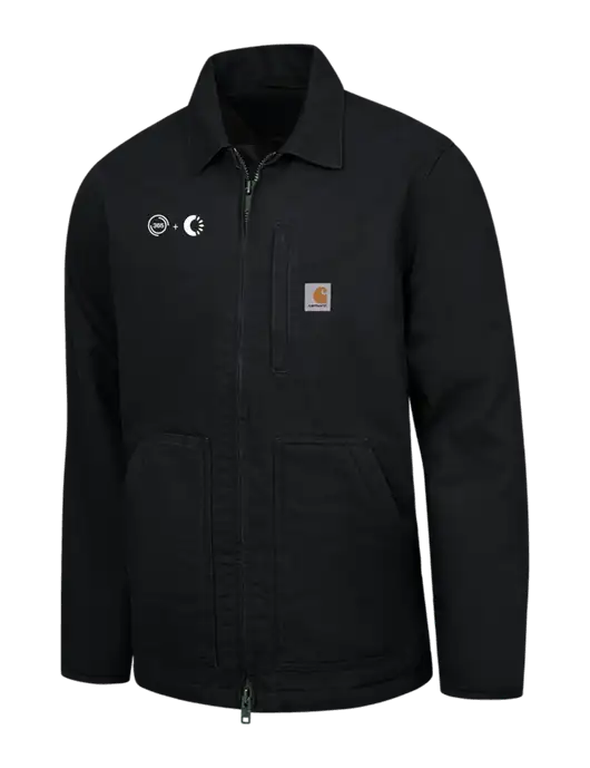 Carhartt Black Sherpa-Lined Coat w/365 Cantaloupe Logo