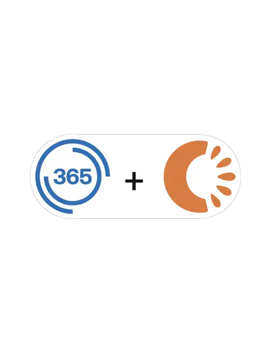 Extra Large Decal (approx 37-64 sq in) w/365 Cantaloupe Logo